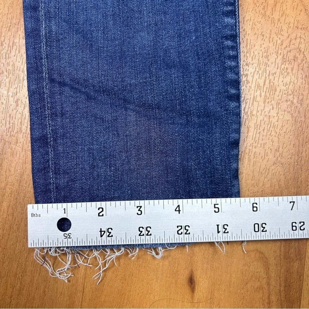 Agolde Blue‎ Straight Leg Jeans Womens Size 28 Raw Hem Classic Denim